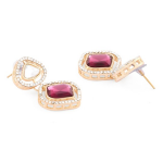 Gold-Plated Stones & Diamonds-Studded Layered Jewellery Set